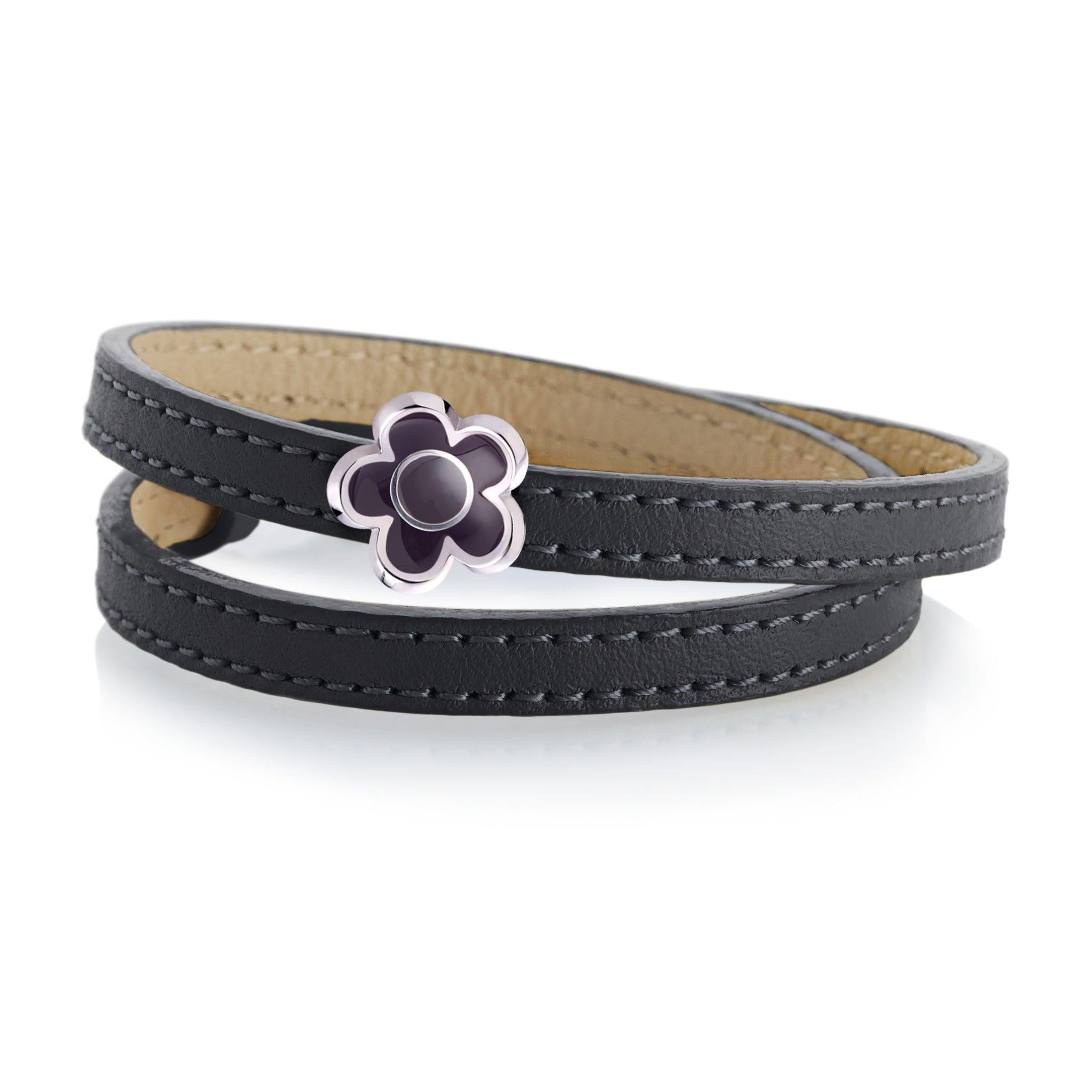 1er Set Flower bicolor (schwarz) - 1Karat