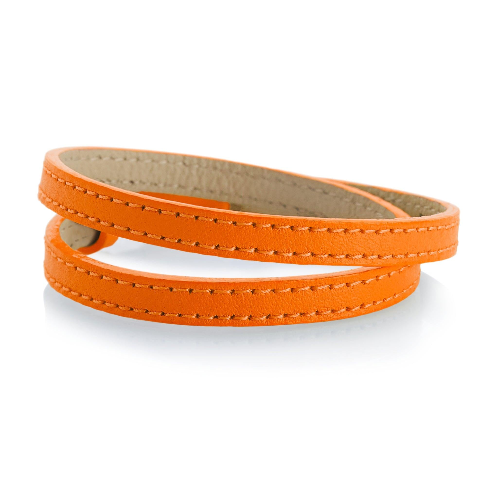 BEGOLA Lederband kurz (orange) - 1Karat
