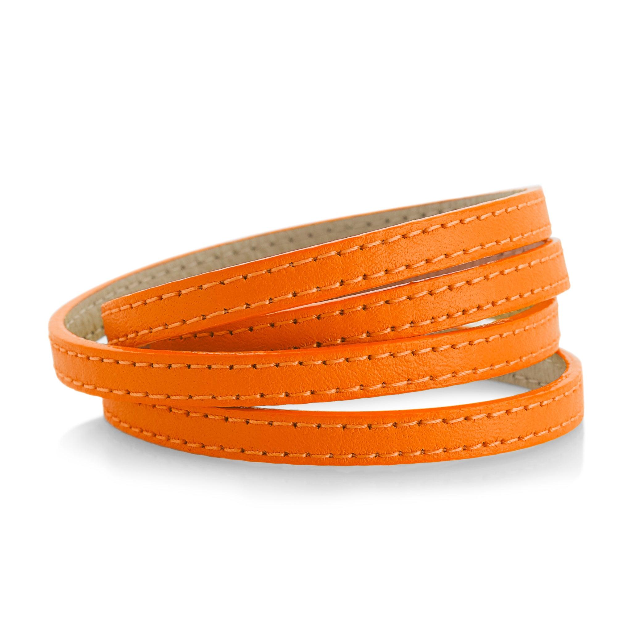 BEGOLA Lederband lang (orange) - 1Karat