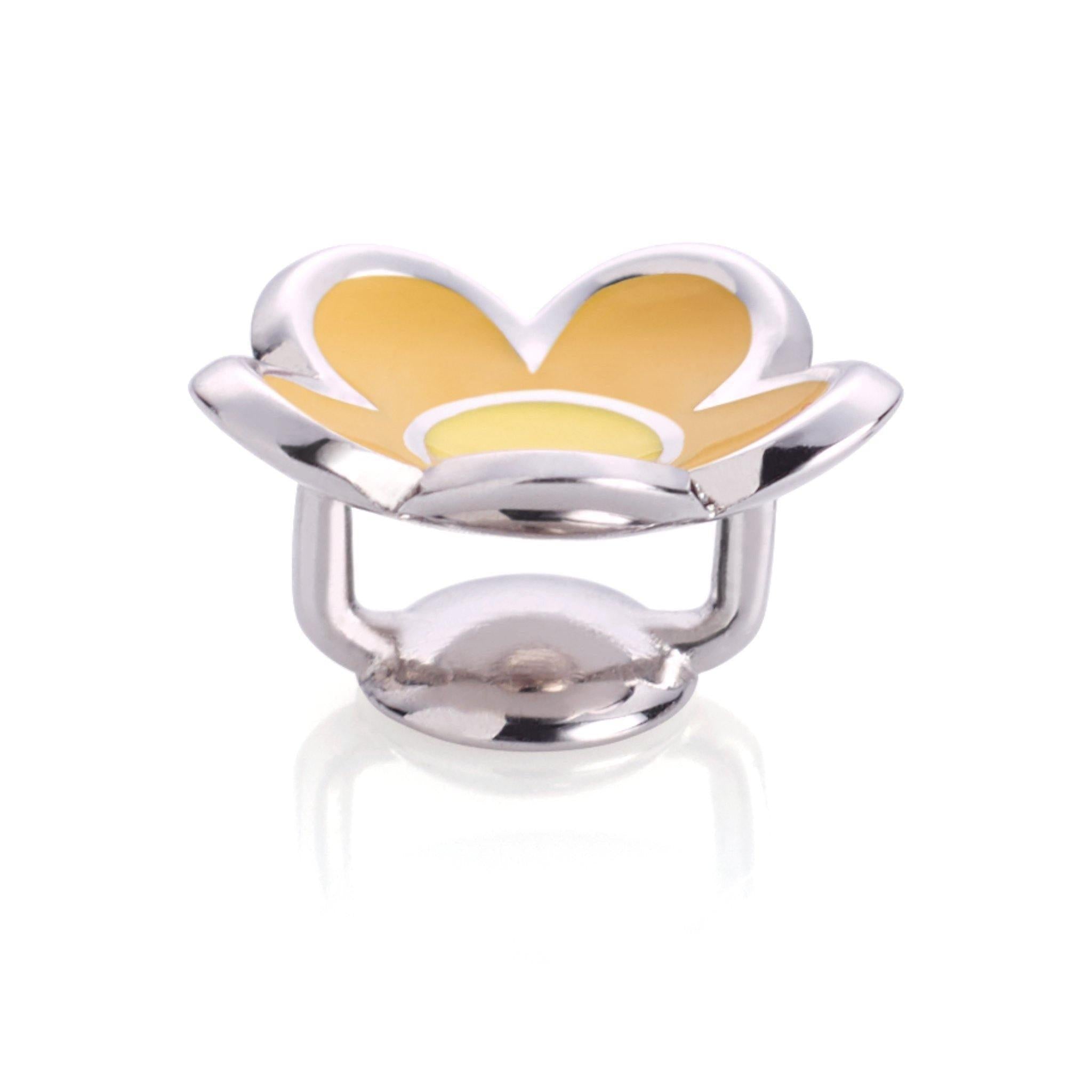 BEGOLA 3er Set Flower uni - bicolor und Loop (dunkelgelb) - 1Karat