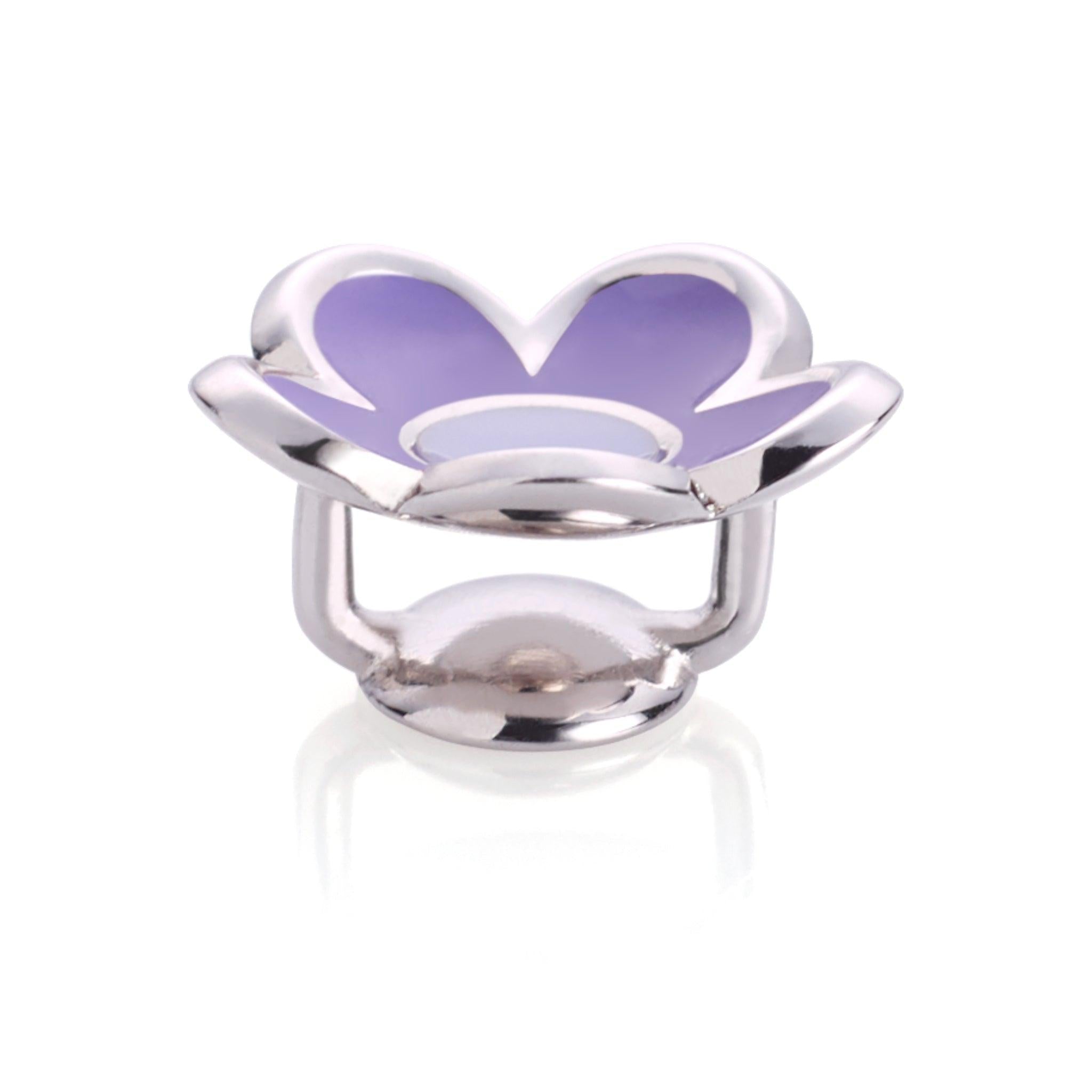 2er Set Flower uni und Flower bicolor (lila) - 1Karat