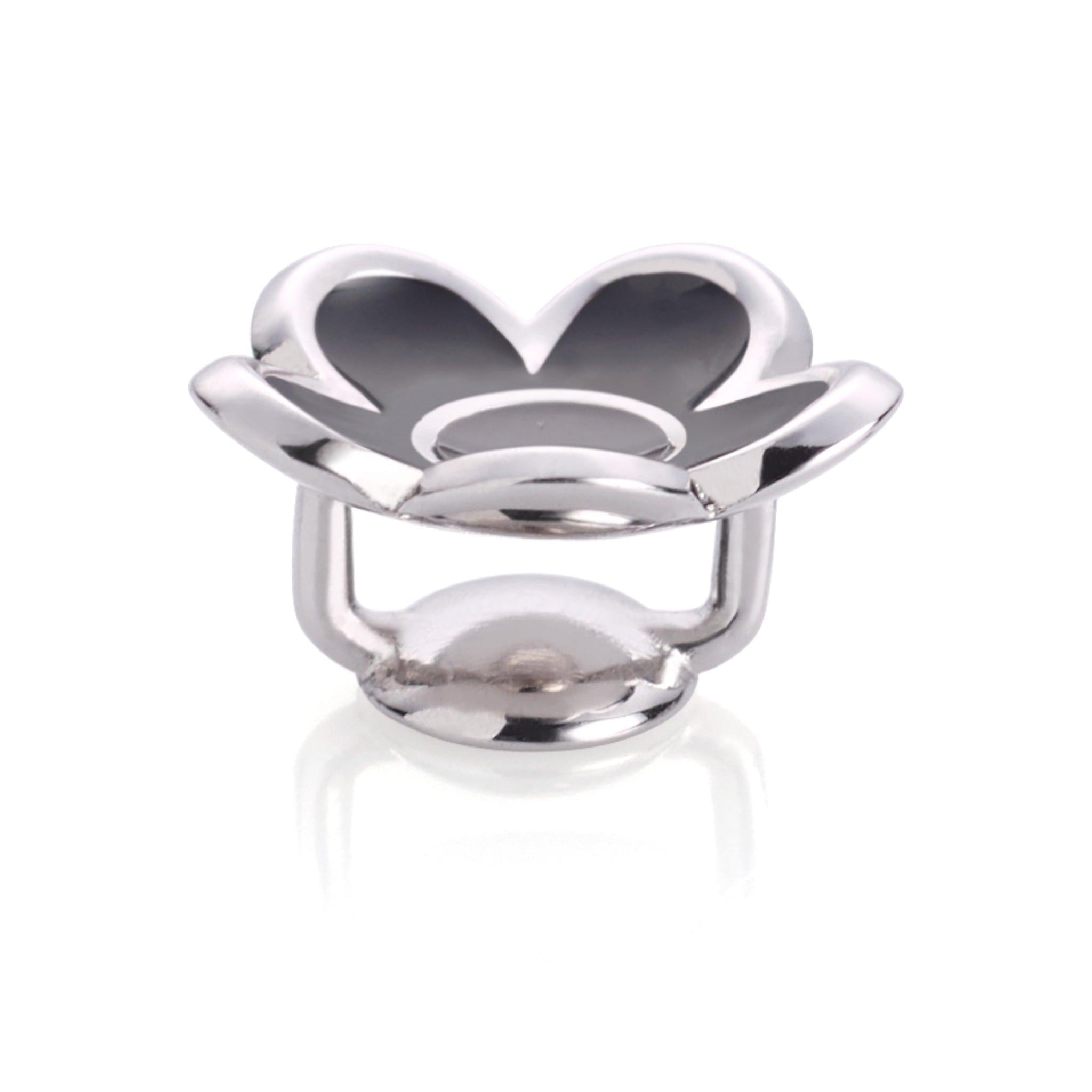1er Set Flower bicolor (schwarz) - 1Karat