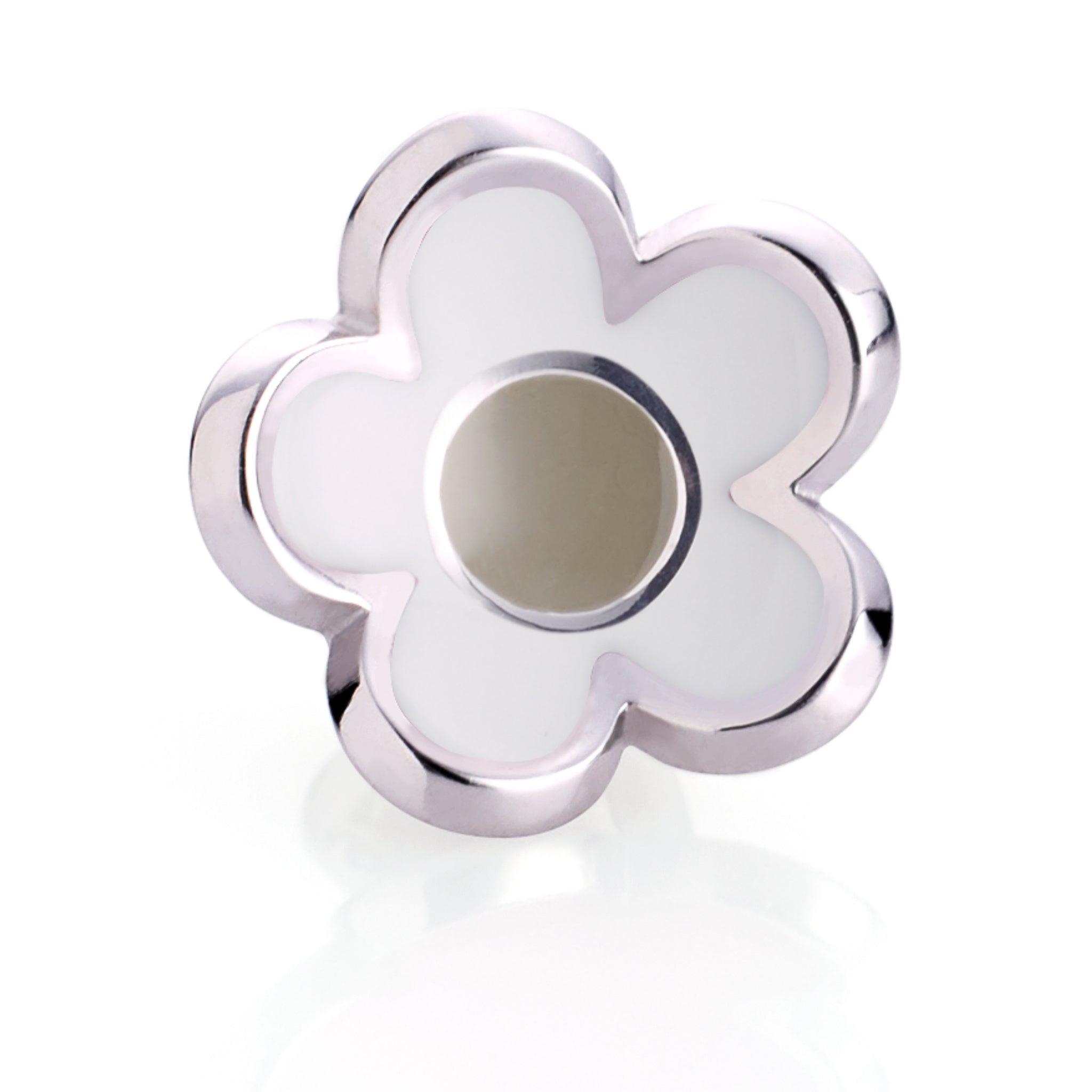2er Set Flower uni und Flower bicolor (weiß) - 1Karat